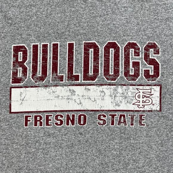 Vintage Fresno State Bulldogs T-Shirt Adult Medium Gray California University - Picture 3 of 9